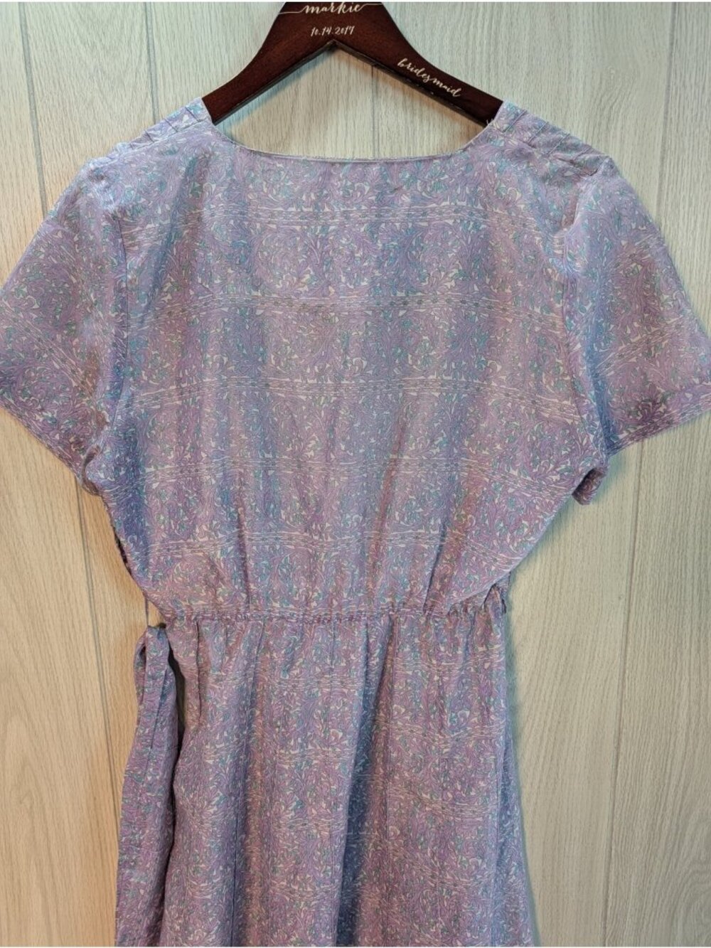 Vintage 50’s-60’s Caldwell Casuals Floral Dress Women’s 100% Bemberg Rayon Yarn - Picture 5 of 10